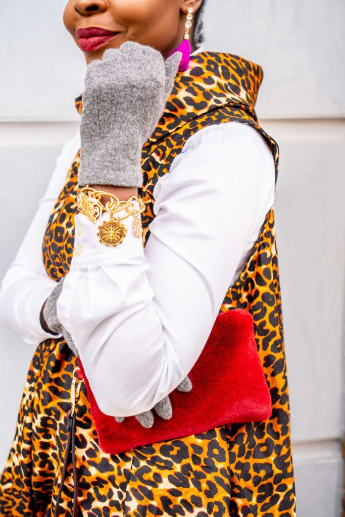 Harem Leopard Jumpsuit styled by top Atlanta fashion blogger, Hurry in Time